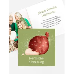 Einladungen Weihnachtskarten mit Foto selbst gestalten mit Spruch und Fotos im Onlinedesigner bei Meine-Kartenmanufaktur.de