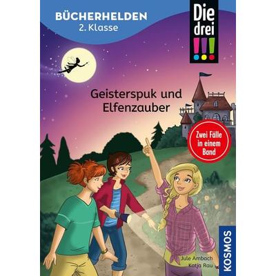 Die drei !!!, Bücherhelden 2. Klasse, Doppelband, Geisterspuk und Elfenzauber, Gebundene Ausgabe von Jule Ambach, Franckh-Kosmos Verlag,