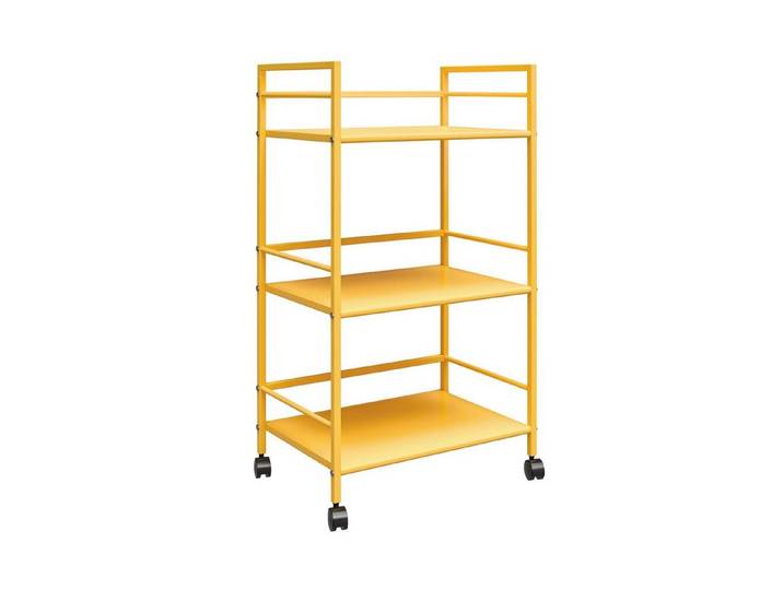 loft24 Rollwagen Cache, aus Metall mit 3 Fächer, Breite 43 cm
