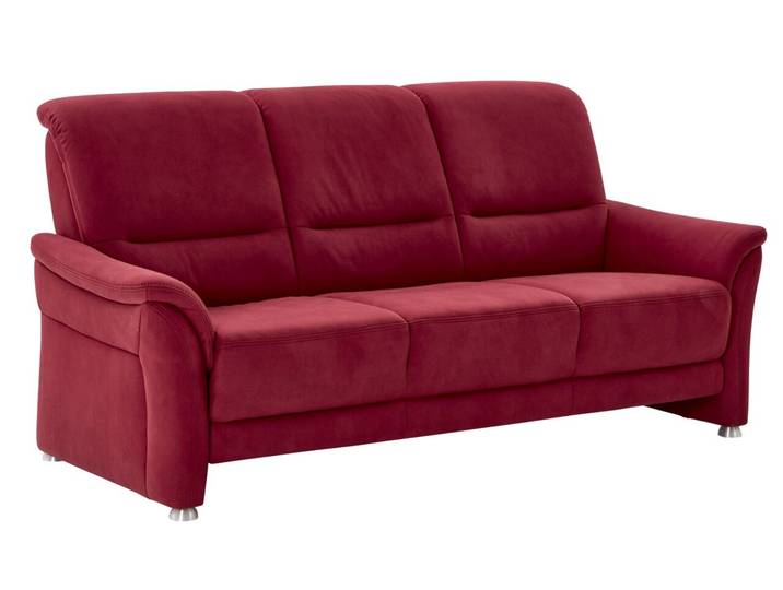 Beldomo Comfort Sofa 3er INGOLSTADT, weinrot, Stoff