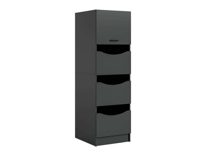 Wäscheschrank Free Klappen 68 x 60 x 195 cm Anthrazit