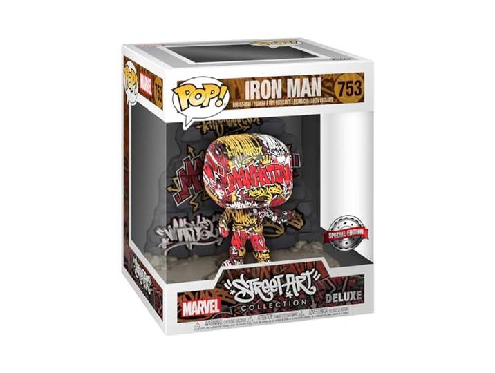 Funko POP Deluxe:Marvel-Iron Man (GraffitiDECO), Veelkleurig, 52710