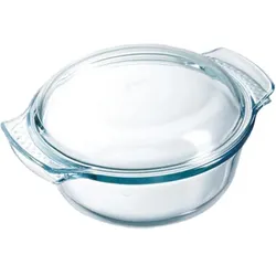 PYREX Kasserolle rund, mit Deckel, Inhalt: 1,40 Liter, Höhe: 100 mm, ø: 160 mm