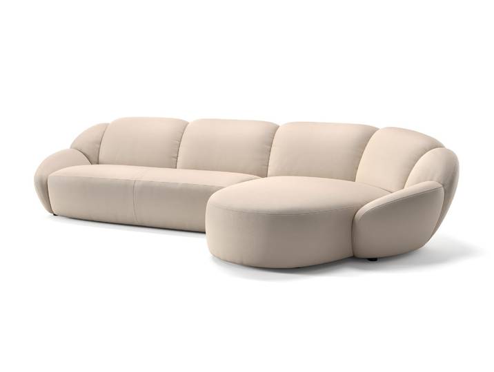 Leder Ecksofa CAPRI L-Form Designcouch Sitzecke Polstergarnitur