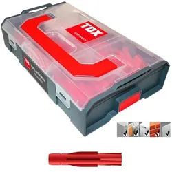 TOX Universaldübel-Sortiment »L-BOXX TRI Micro Allround« 266 Stück grau