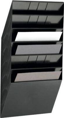 Durable Prospektspender Flexiboxx 6, 6 Spender, A4, quer, schwarz