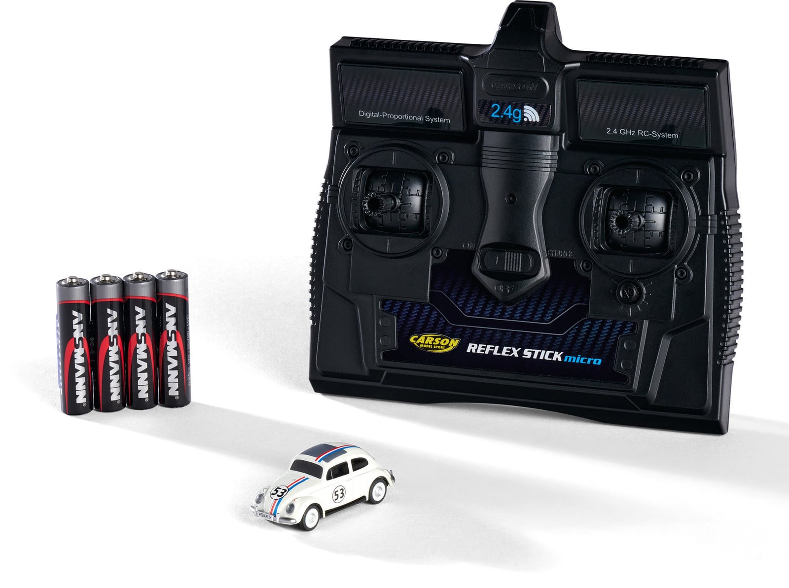 Carson VW Beetle Rallye RC-auto schaal 1:87, 2,4 GHz