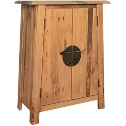 vidaXL Bad-Beistellschrank Massivholz Kiefer 59x32x80 cm