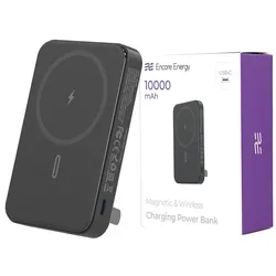 Neuer induktiver Powerbank 10000mAh kabelloses Laden + USB-A und USB-C Anschlüsse 20W Encore Energy MD-10WA