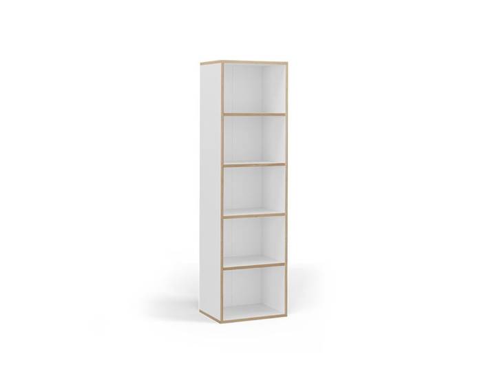 Bibliothèque Tetrix 40x140cm avec 5 compartiments Blanc Vicco 56548