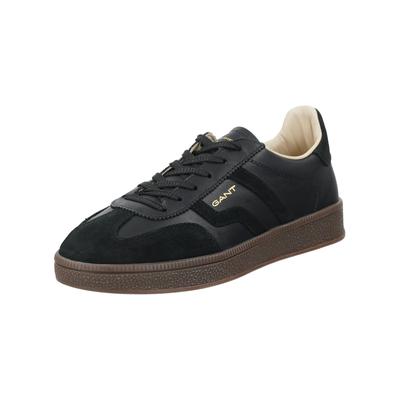 Sneaker GANT "Gant Sneaker Leder", Damen, Gr. 37, schwarz, Leder, Schuhe Sneaker
