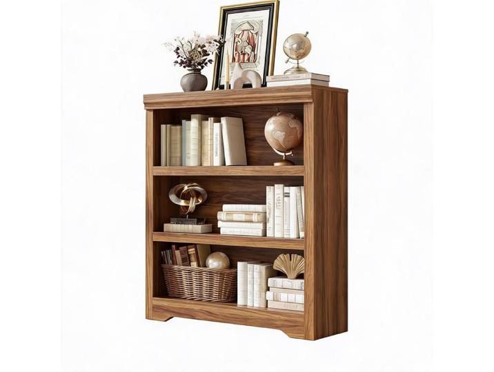 Étagère bureau moderne 3 niveaux – Bois bibliothèque ouverte design classique – Carlo-30 – Largeur 600 mm W600