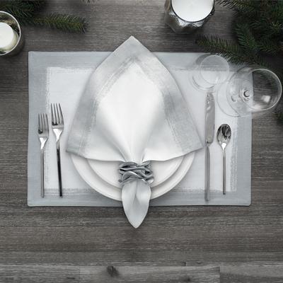 Villeroy & Boch "Villeroy and Boch Metallic Brushstroke Napkins (Set of 4) - 21"" w x 21"" l"