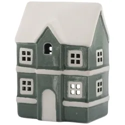 Chic Antique Kleines Keramikhäuschen Chamonix, 10 x 8 x 14,5 cm