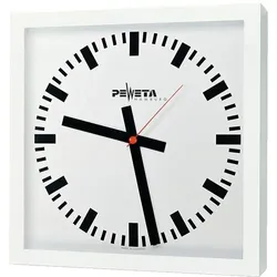 Peweta, Wanduhr, Grossraum-Wanduhr 40x40 cm, Netzbetrieb 230 V (40 cm)