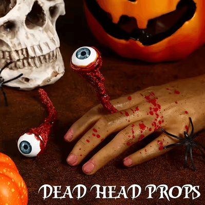 Uplift Curations Latex Halloween Prank Props Artificial Eyeballs For Horror Fun blue