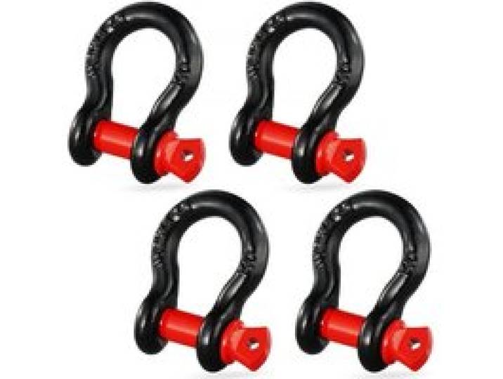 VEVOR 4er-Pack 12,7 mm D-Ring-Schäkel mit 15,875 mm Schraubstift, 8000,0kg Bruchfestigkeit
