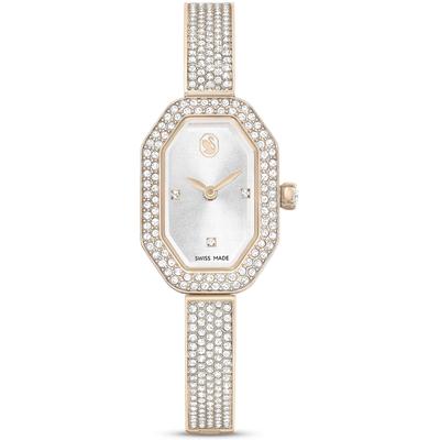 Quarzuhr SWAROVSKI "DEXTERA BANGLE", gold (goldfarben), Armbanduhren, Damen, Quarzuhr, Armbanduhr, Damenuhr, Swarovski-Kristalle, Swiss Made