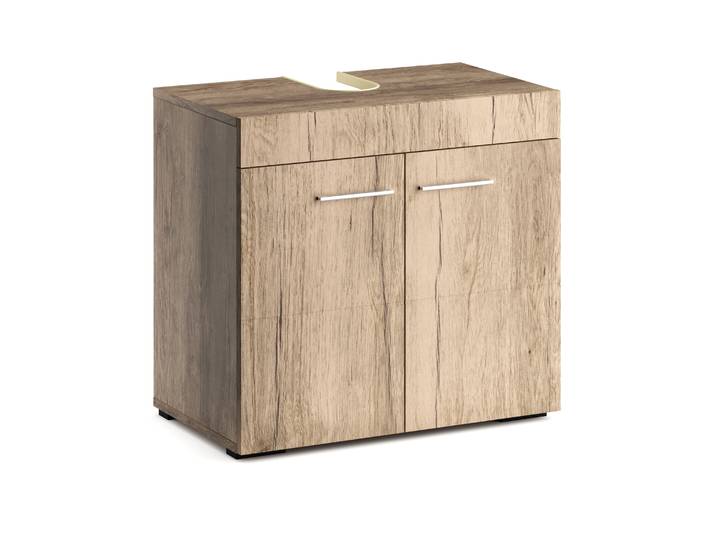 Waschbeckenunterschrank SIMONA 60 x 34 x 56 cm hellbraun