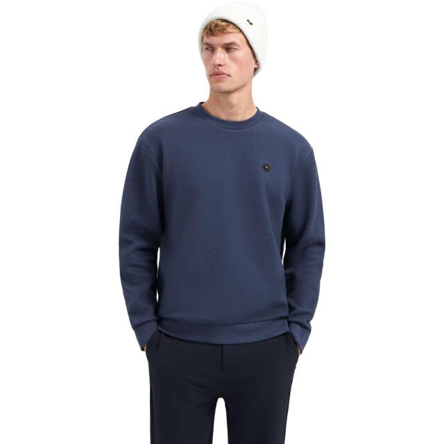 No Excess Sweater crewneck relief melange night