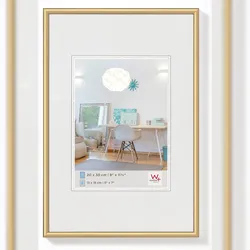 walther + design Lifestyle Kunststoff Bilderrahmen 30x40 cm GOLD
