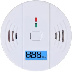 Eaxus, Gefahrenmelder, 2er-Set Kohlenmonoxid-Melder CO-Detektor mit LCD-Display, 85 dB Alarm, DIN EN5029 Zertifiziert