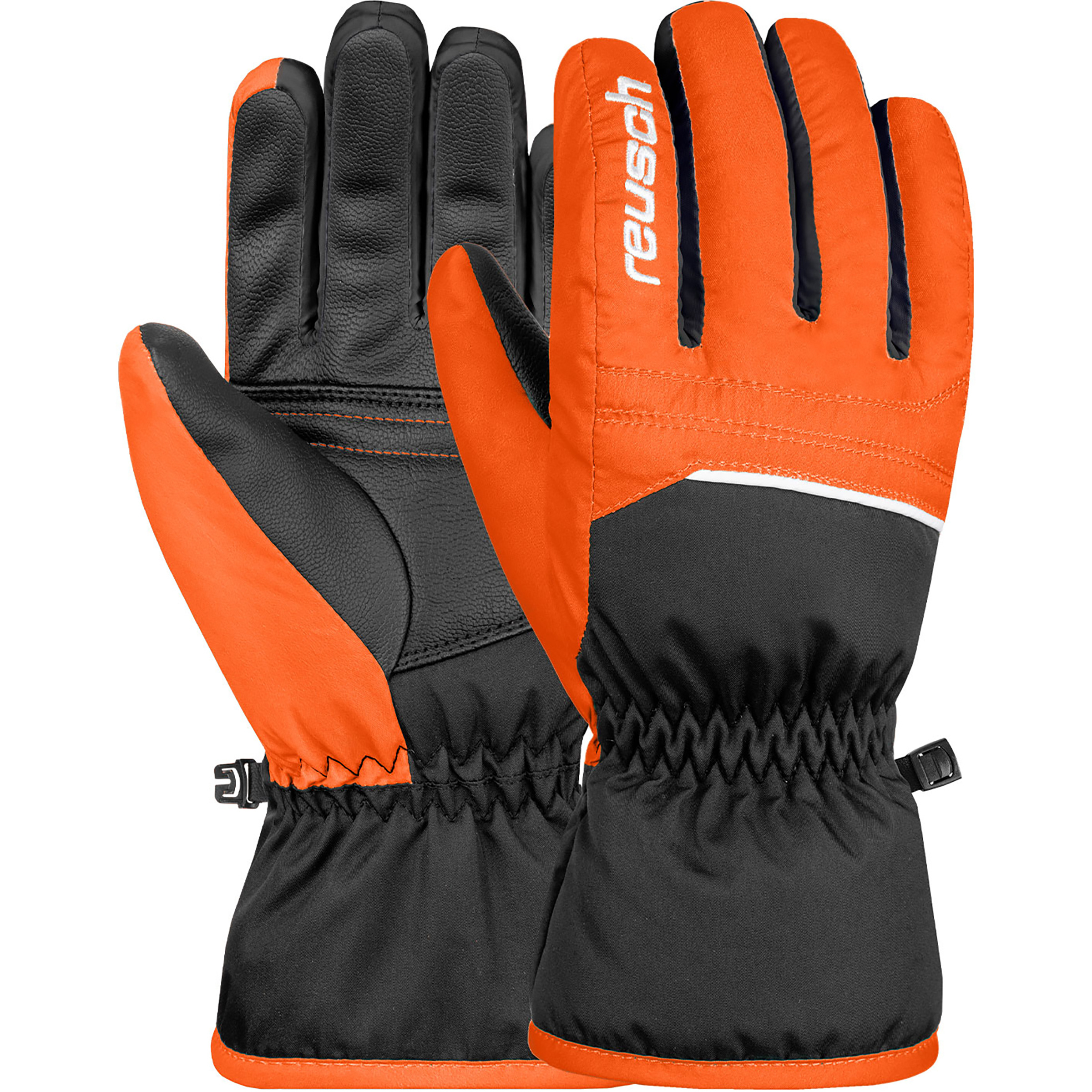Reusch Alan Kinder Fingerhandschuhe schwarz Größe 4 Freeride | Skifahren | Splitboard Elastisch