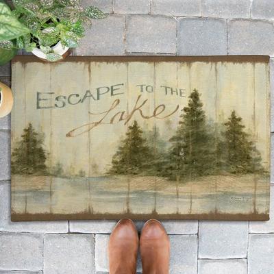 Laural Home Escape To The Lake Outdoor Door Mat