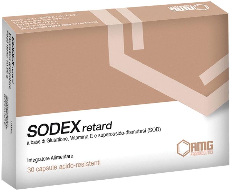 AMG FARMACEUTICI Srl Sodex Retard 30 Compresse – Integratore Energetico a Rilascio Prolungato per Stanchezza e Vitalità