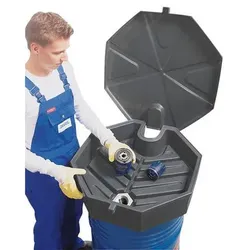 Fasstrichter aus Polyethylen (PE), 22 Liter, mit Adapter und Deckel