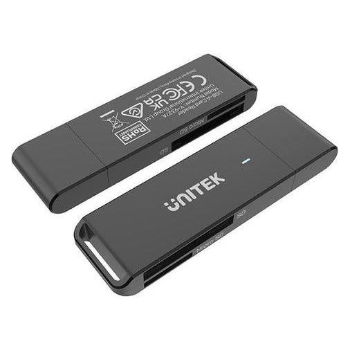 Unitek CZYTNIK KART SD I MICROSD USB-A Y-9327A (USB 3.2) (Y-9327A)