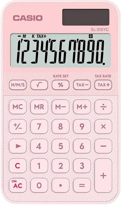 CALCULADORA CASIO ESCRITORIO ROSA