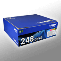 4 Brother Toner TN-248VAL Multipack KCMY