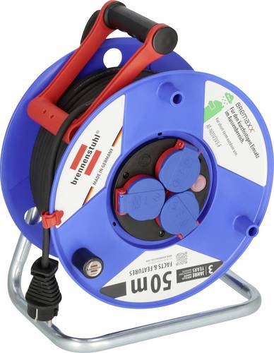 Brennenstuhl 1208590 Kabeltrommel 50 m Schwarz Schutzkontakt-Stecker
