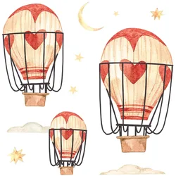 WANDAUFKLEBER 130x214cm - Boho-Ballons