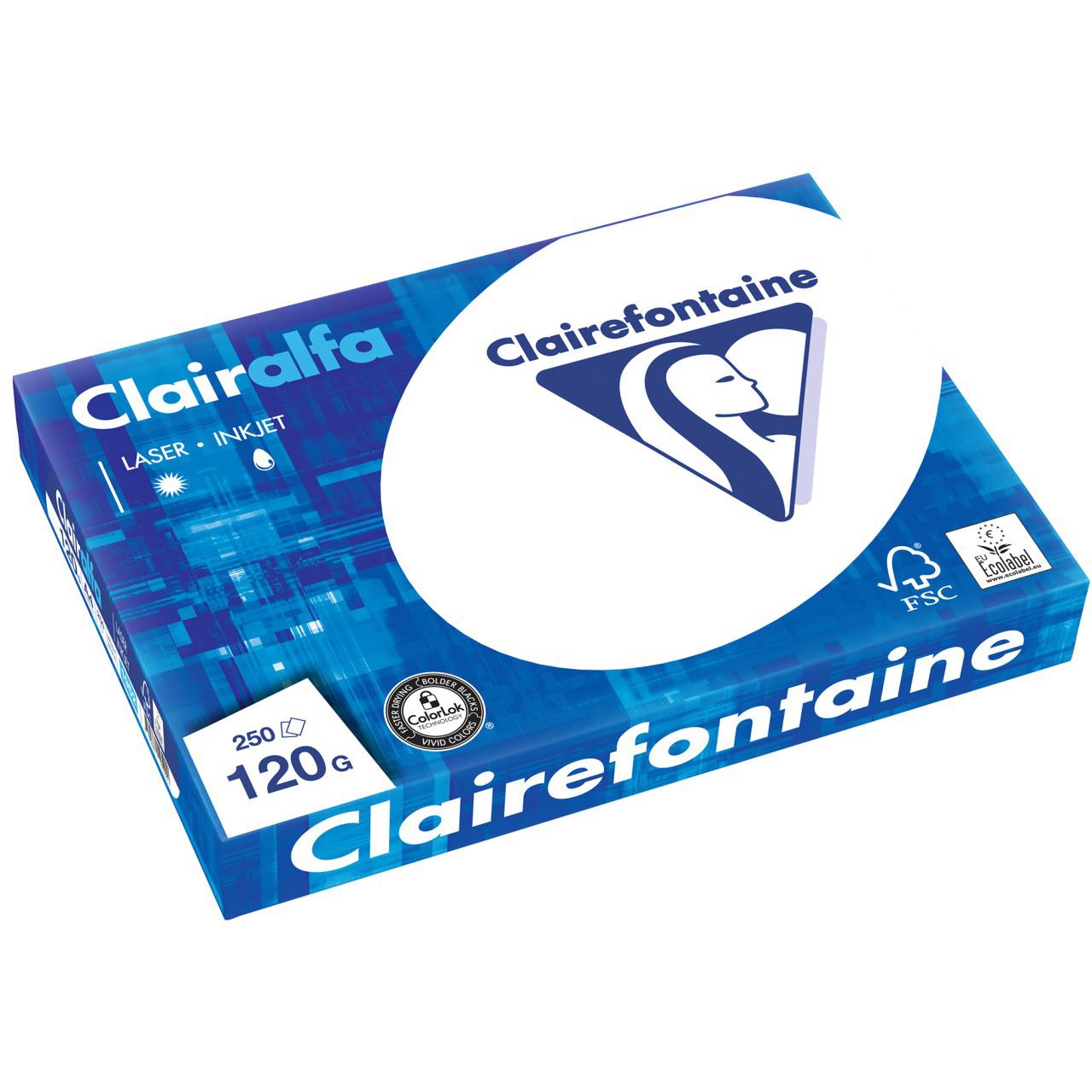 Clairalfa Multifunktionspapier, DIN A4, 120 g/qm, extra weiß