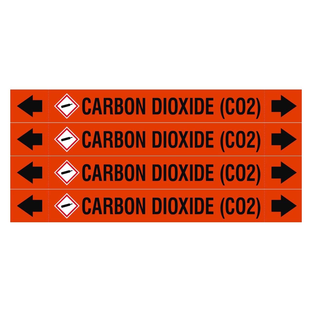 Brady ASME - Rohrmarkierer - Carbon Dioxide (CO2) (312832)
