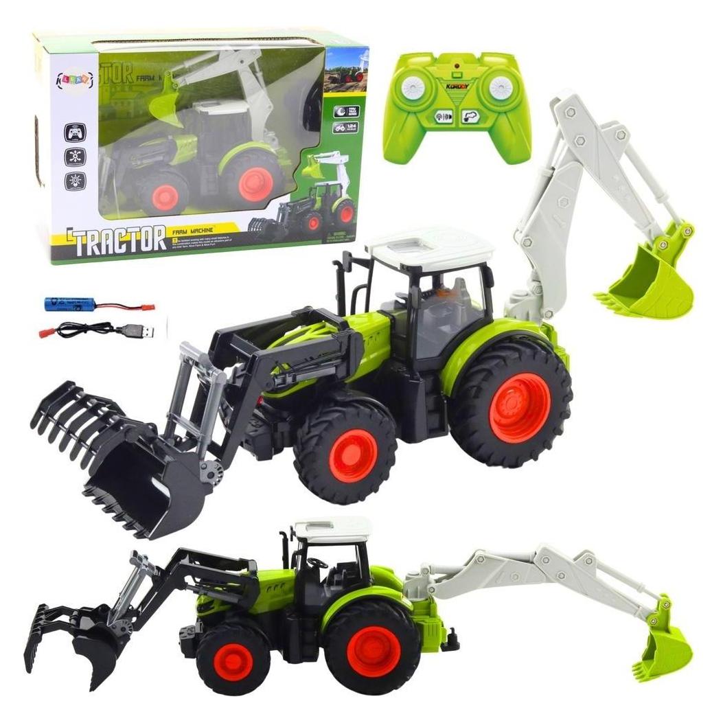Lean Toys 2in1 ferngesteuerter Landwirtschaftstraktor (58223318)