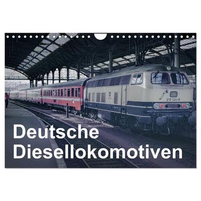 Deutsche Diesellokomotiven (Wandkalender 2026 DIN A4 quer), CALVENDO Monatskalender