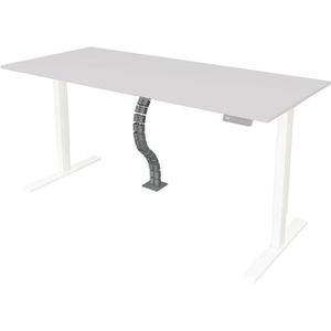 Kerkmann Kabelführung zum Anschrauben, silber, Gliederkette für Schreibtische, 6 cm x 125 cm