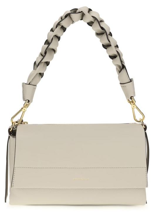Coccinelle Schultertasche aus Kalbsleder in Beige E1M50120101_334