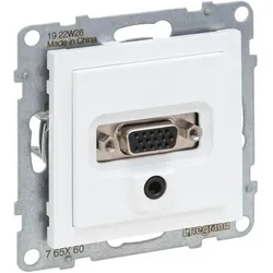 Legrand 765160 SEANO HD15 Anschlusseinheit +3mm Jack mit Abdeckung