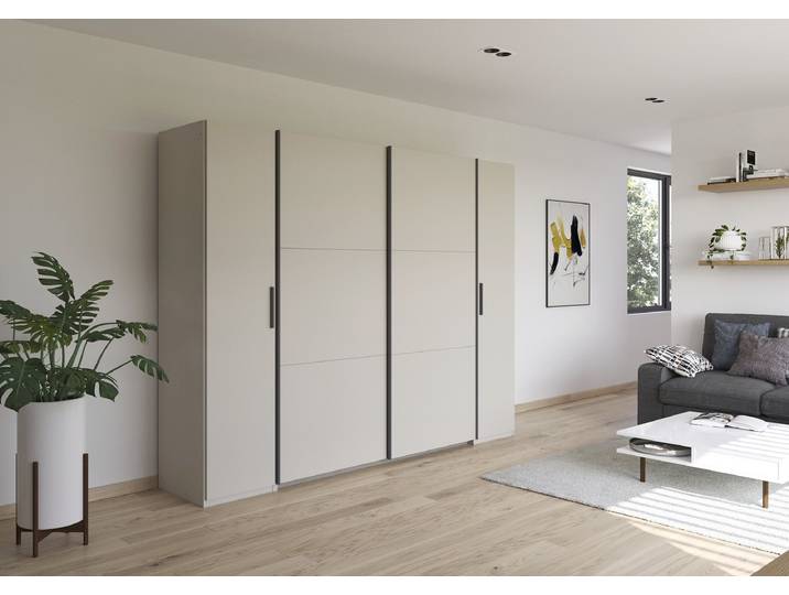 Kombischrank Kronach 268cm Beige/Kaschmir Grau