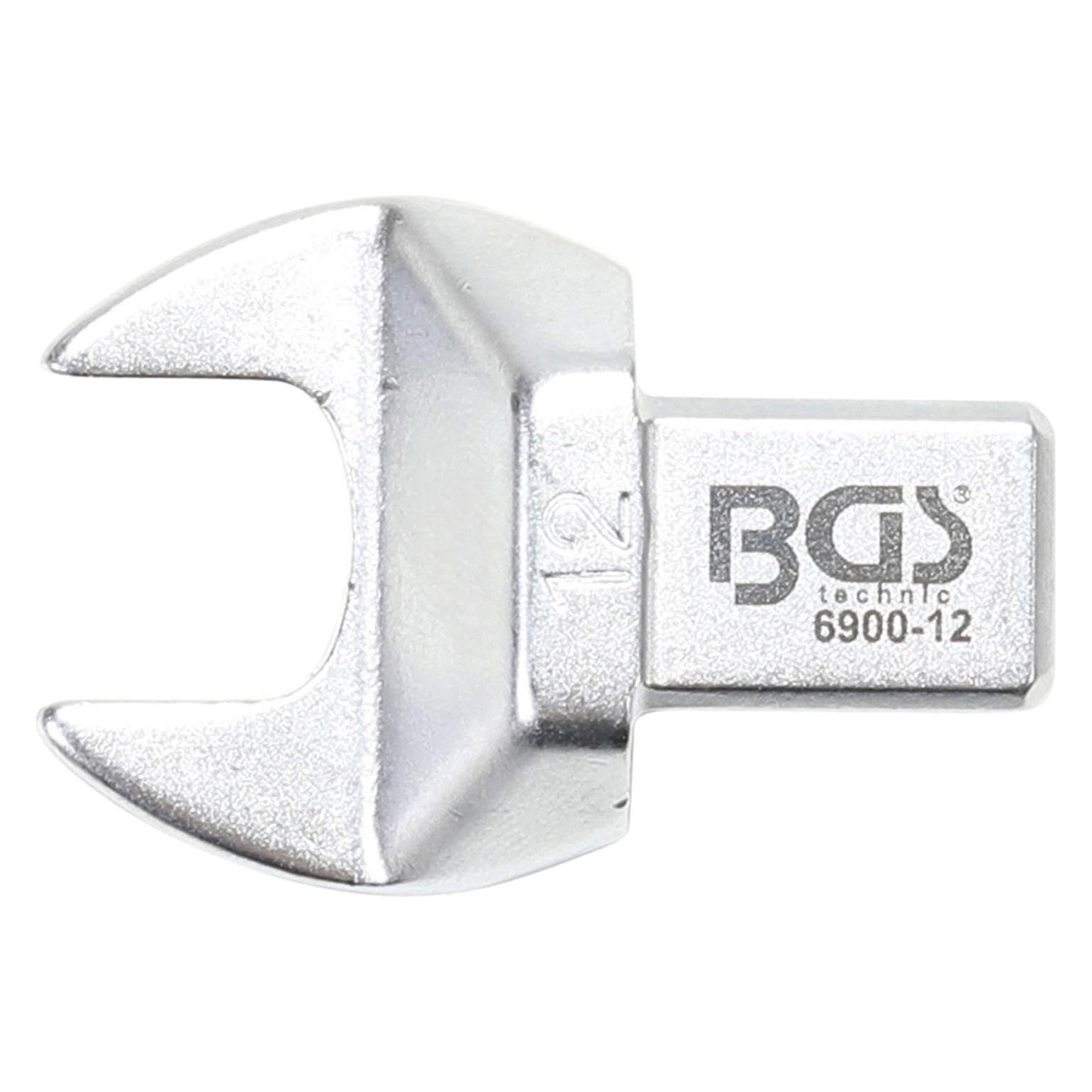 BGS Einsteck-Maulschlüssel 12 mm Aufnahme 9 x 12 mm (12 mm) (6900-12)