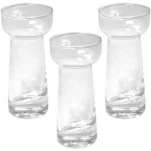 Rayher Teelichthalter 56664000, zum Befüllen, transparent, aus Glas, 4,5 x 9,5 cm, 3 Stück