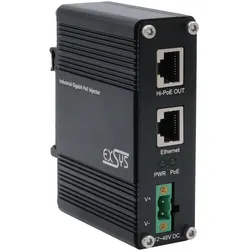 EXSYS PoE++ Gigabit Injektor 60W, -40°C bis +80°C