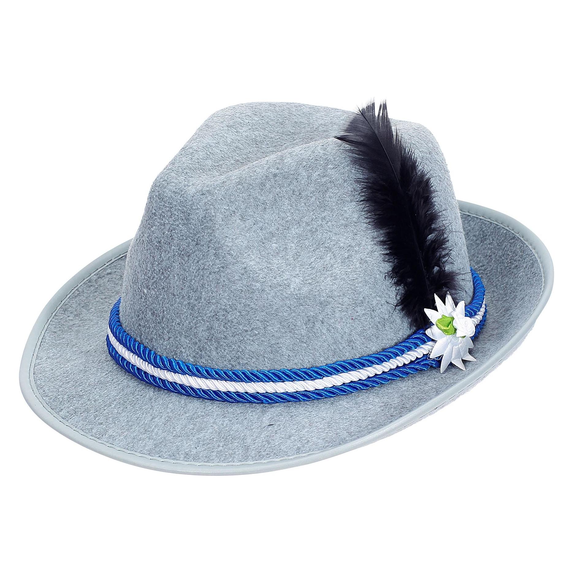 Widmann Bayrischer Fedora Mit Edelweiss & Feder (3121)