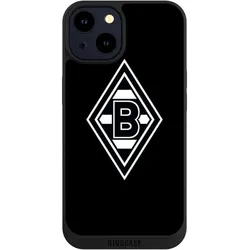 Nivocase Handyhülle für Apple iPhone 14 Hülle NIVOpure Case Schwarz Borussia Mönchengladbach Gladbach (Apple iPhone 14), Smartphone Hülle, Schwarz