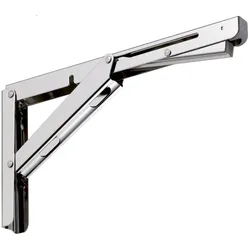 Inna Glas, Regalträger, LAMP Konsole EB-303 klappbar, ohne Dämpfung, Edelstahl glänzend