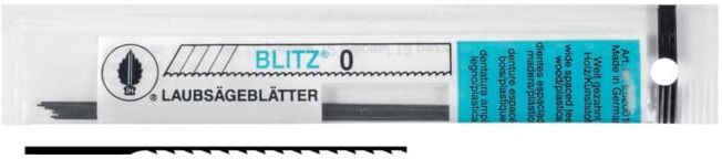 Lame de scie à chantourner Blitz L. 13 cm no. 9 (GROSSIER) denture large p. bois ; Josef Haunstetter (E520018)